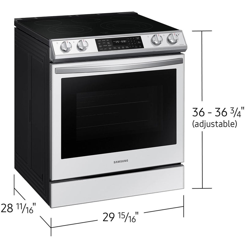  Samsung 30-inch Slide-In Electric Range with Air Fry and Wi-fi NE63BB851112/AA IMAGE 2