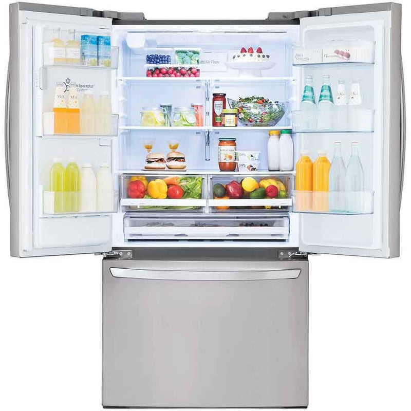 LG 36-inch 27.7 cu. ft. French 3-Door Refrigerator with ThinQ® Technology LRFS28XBS IMAGE 2