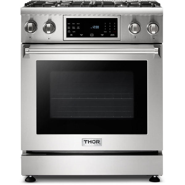  Thor Kitchen 30-inch Freestanding Gas Range with Convection Technology TRG3001LP IMAGE 1