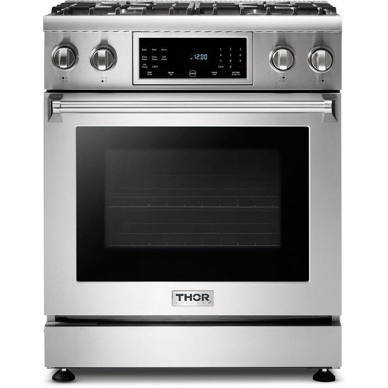  Thor Kitchen 30-inch Freestanding Gas Range with Convection Technology TRG3001LP IMAGE 1