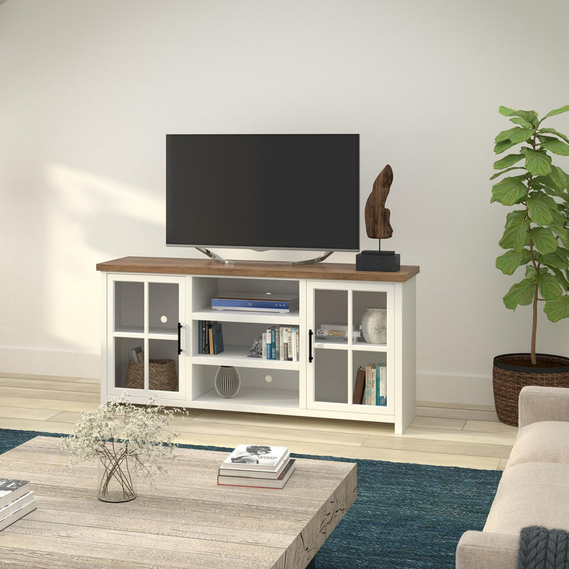 Legends Furniture Hampton TV Stand with Cable Management HT1210.BJW IMAGE 3