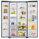  Samsung 36-inch, 22.6 cu. ft. Counter-Depth Side-by-Side Refrigerator with Beverage Center™ RS23CB7600QLAA IMAGE 2