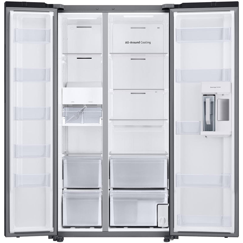  Samsung 36-inch, 22.6 cu. ft. Counter-Depth Side-by-Side Refrigerator with Beverage Center™ RS23CB7600QLAA IMAGE 5