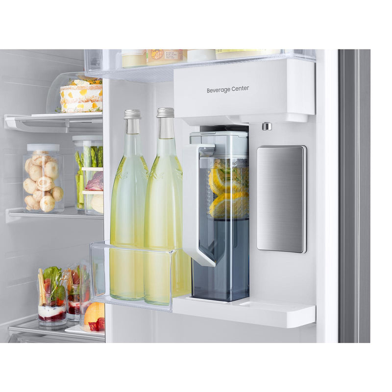  Samsung 36-inch, 28 cu. ft. Side-by-Side Refrigerator with Beverage Center™ RS28CB7600QLAA IMAGE 9