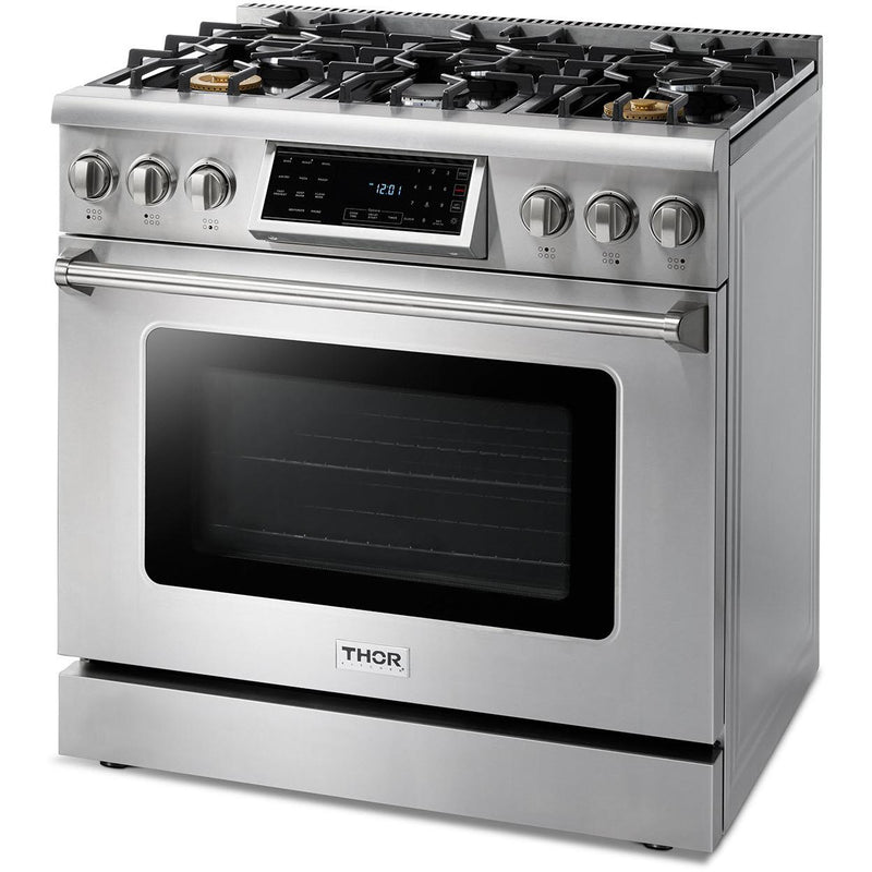 Thor Kitchen 36-inch Freestanding Gas Range with Convection Technology TRG3601 IMAGE 3