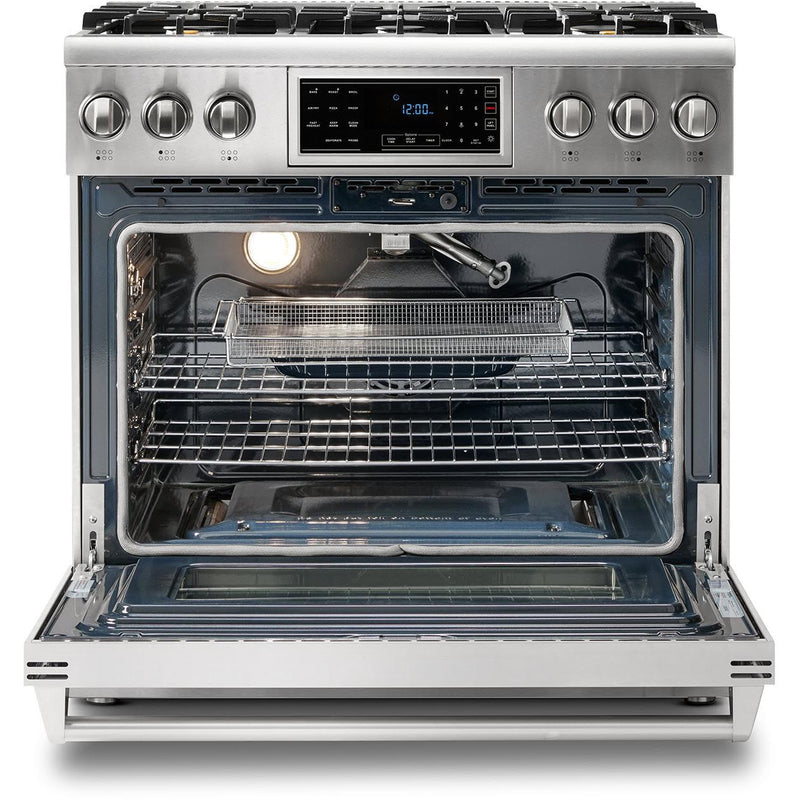  Thor Kitchen 36-inch Freestanding Gas Range with Convection Technology TRG3601LP IMAGE 7