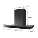  Samsung 36-inch Wall Mount Range Hood NK36CB600W33AA IMAGE 6