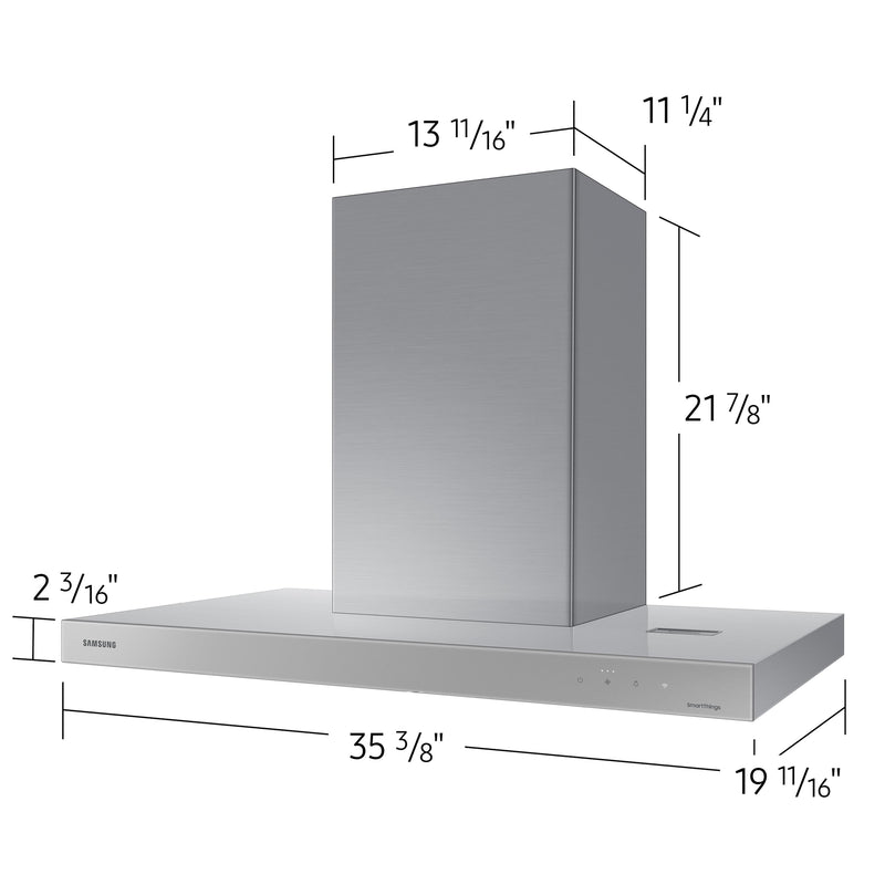  Samsung 36-inch Wall Mount Range Hood NK36CB600WCGAA IMAGE 7