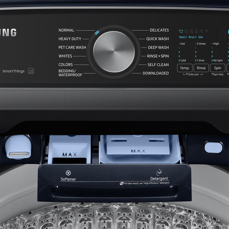  Samsung 5.4 cu.ft. Top Loading Washer with Pet Care Solution and Super Speed Wash WA54CG7150ADA4 IMAGE 8