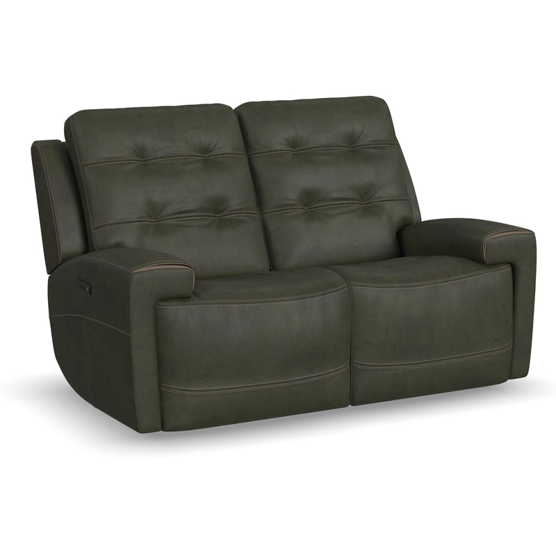 Flexsteel Iris Power Reclining Leather Match Loveseat 1781-60PH 310-70 IMAGE 1