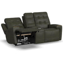 Flexsteel Iris Power Reclining Leather Match Loveseat 1781-64PH 310-70 IMAGE 2