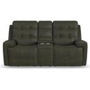 Flexsteel Iris Power Reclining Leather Match Loveseat 1781-64PH 310-70 IMAGE 3