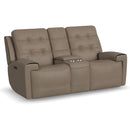 Flexsteel Iris Power Reclining Leather Match Loveseat 1781-64PH 310-82 IMAGE 1