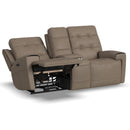 Flexsteel Iris Power Reclining Leather Match Loveseat 1781-64PH 310-82 IMAGE 2