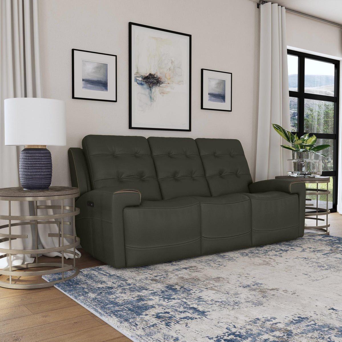 Flexsteel Iris 1781-62PH Power Reclining Sofa with Power Headrests
