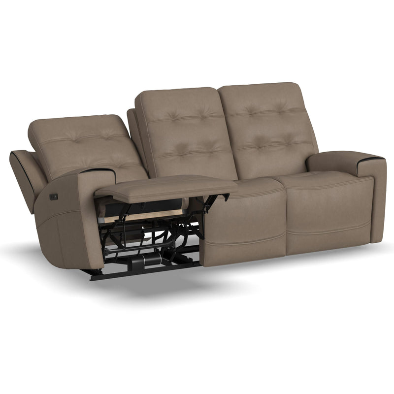 Flexsteel Iris Power Reclining Leather Match Sofa 1781-62PH 310-82 IMAGE 2