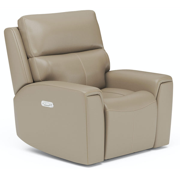 Flexsteel Jarvis Power Leather Match Recliner 1828-50PH 009-12 IMAGE 1