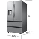  Samsung 36-inch, 30 cu. ft. French 4-Door Refrigerator with SmartThings Energy RF31CG7400SRAA IMAGE 9