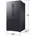  Samsung 36-inch, 32 cu. ft. French 3-Door Refrigerator with Dual Auto Ice Maker RF32CG5100MTAA IMAGE 9