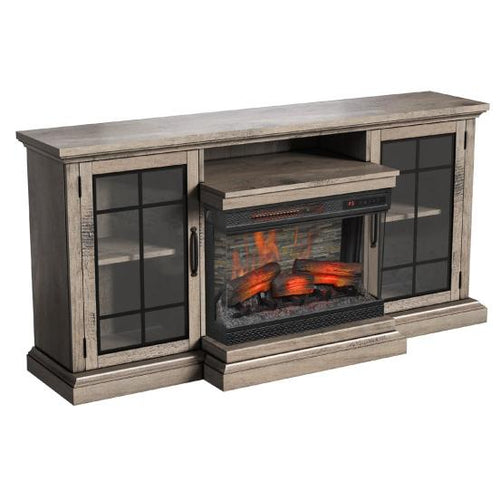 Twin-Star International Manhasset 23MM90503-PI23 TV Stand with Electri