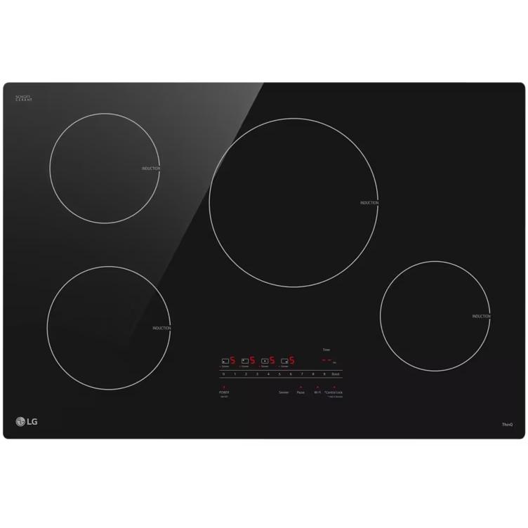 LG 30-inch Built-In Induction Cooktop with UltraHeat™ CBIH3013BE IMAGE 1