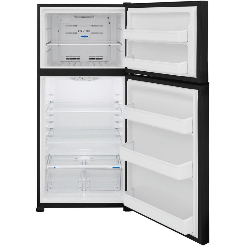 Frigidaire 30-inch, 20.0 cu. ft. Freestanding Top Freezer Refrigerator with EvenTemp™ Cooling System FFHT2022AB IMAGE 3