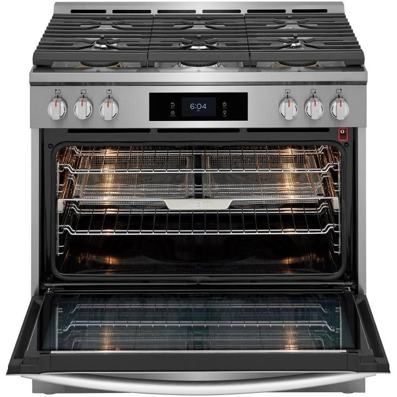 Frigidaire Gallery 36-inch Dual Fuel Range with Air Fry GCFD3661AF IMAGE 3