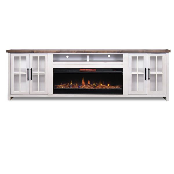 Legends Home Hampton HT5410.BJW 97" Fireplace TV Stand IMAGE 1