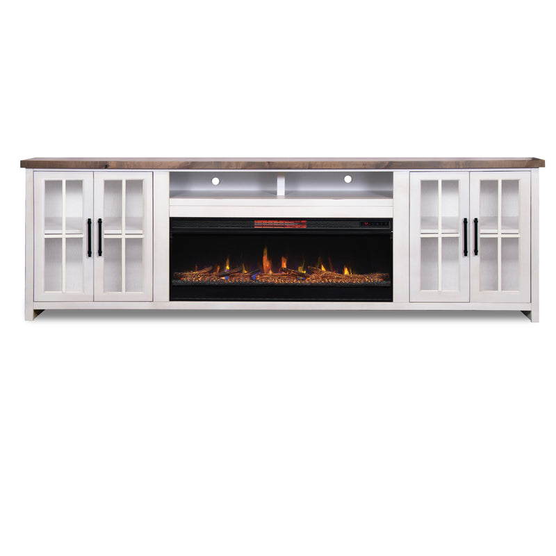 Legends Home Hampton HT5410.BJW 97" Fireplace TV Stand IMAGE 1