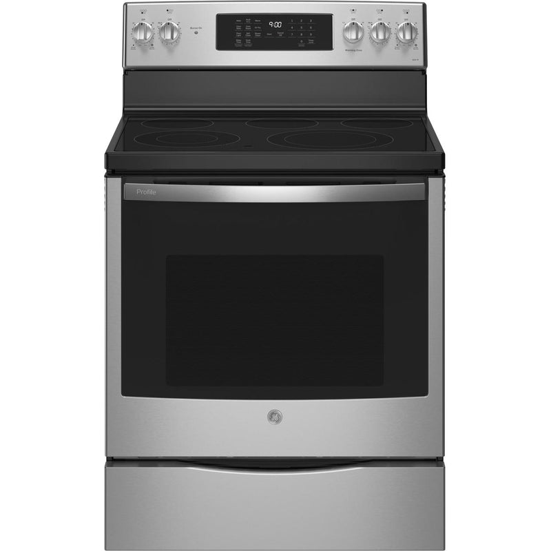 GE Profile 30-inch Freestanding Electric Range with Convection Technology PB900YVFS IMAGE 1