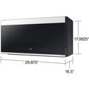  Samsung Bespoke Smart 30-inch, 2.1 cu. ft. Over-the-Range Microwave ME21DB650012/AA IMAGE 7