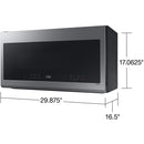  Samsung Smart 30-inch, 2.1 cu. ft. Over-the-Range Microwave ME21DG6300SR/AA IMAGE 7