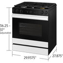  Samsung 6.0 cu. ft. Bespoke Smart Slide-In Gas Range NSG6DB870012/AA IMAGE 12