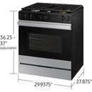  Samsung 6.0 cu. ft. Bespoke Smart Slide-In Gas Range NSG6DG8700SR/AA IMAGE 12