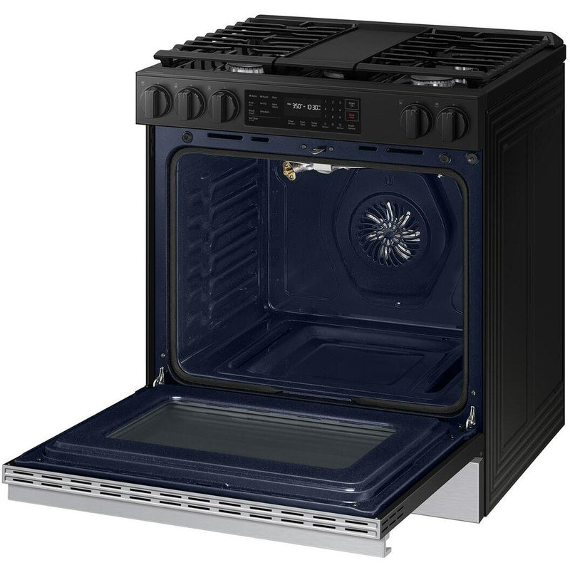  Samsung 6.0 cu. ft. Bespoke Smart Slide-In Gas Range NSG6DG8300SR/AA IMAGE 3