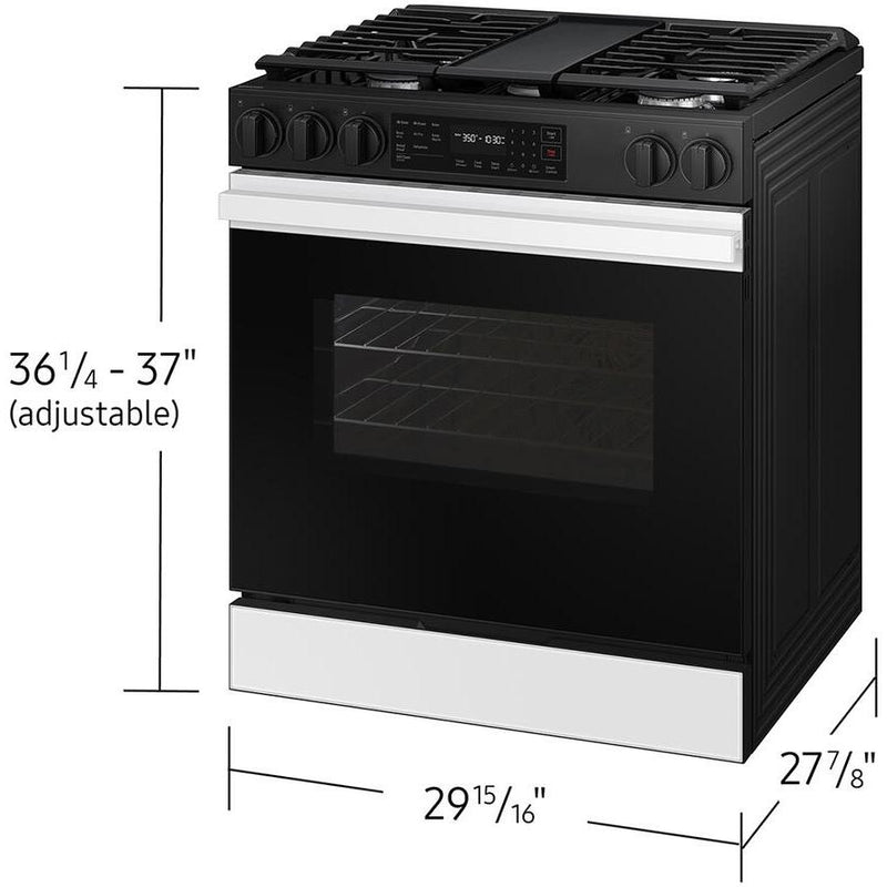  Samsung 6.0 cu. ft. Bespoke Smart Slide-In Gas Range NSG6DB830012/AA IMAGE 11