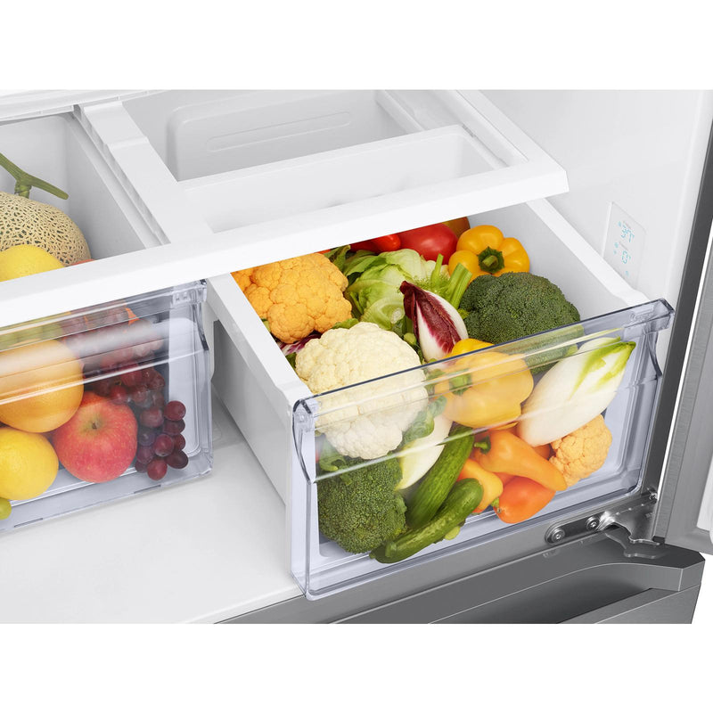  Samsung 18 cu. ft. Counter-Depth French 3-Door Refrigerator RF18A5101S9/AA IMAGE 10
