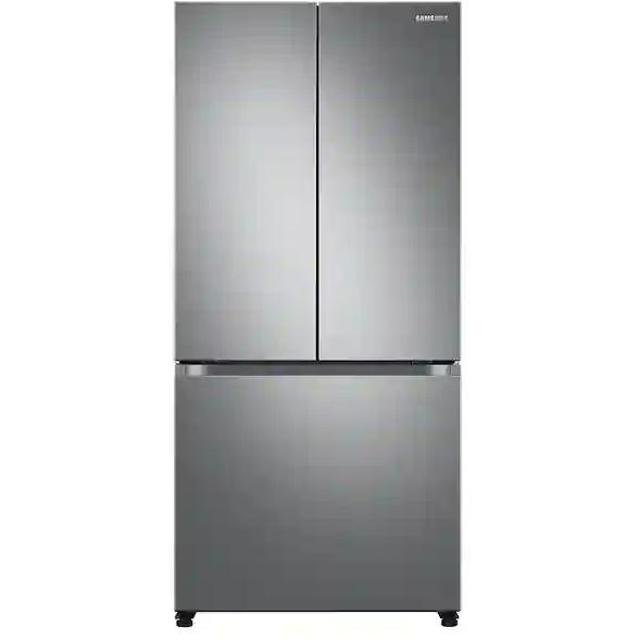  Samsung 18 cu. ft. Counter-Depth French 3-Door Refrigerator RF18A5101S9/AA IMAGE 1