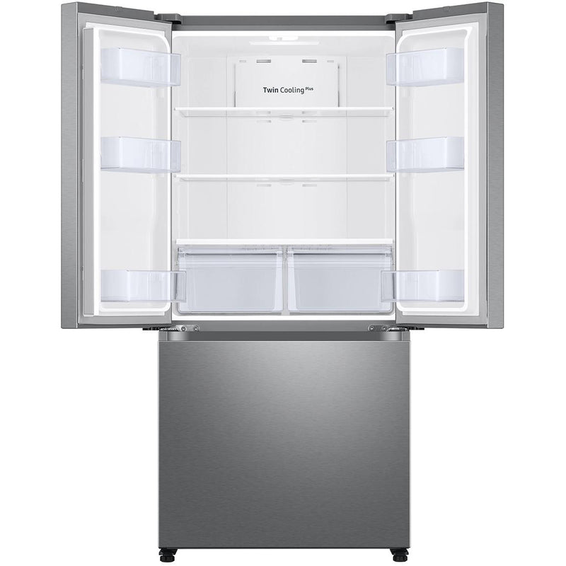  Samsung 18 cu. ft. Counter-Depth French 3-Door Refrigerator RF18A5101S9/AA IMAGE 4