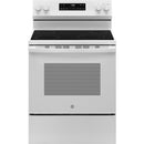 GE 30-inch Freestanding Electric Range with Steam Clean GRF400SVWW IMAGE 1