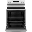 GE 30-inch Freestanding Electric Range with Steam Clean GRF400SVWW IMAGE 3