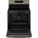 GE 30-inch Freestanding Electric Range with Convection Technology GRF600AVES IMAGE 3