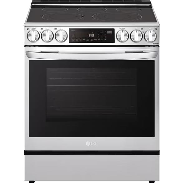 LG 6.3 cu ft. Smart Electric Slide-In Range with Air Fry LSEL6335FE IMAGE 1