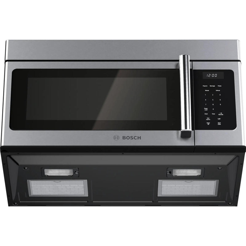 Bosch 30-inch 300 Series Over-The-Range Microwave with Left Side Opening Door HMV3054U IMAGE 4