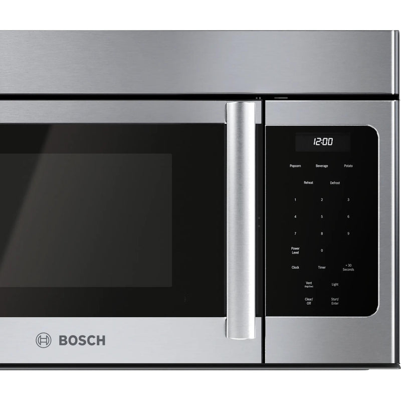Bosch 30-inch 300 Series Over-The-Range Microwave with Left Side Opening Door HMV3054U IMAGE 7