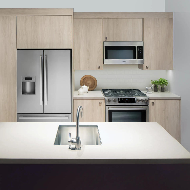 Bosch 30-inch 300 Series Over-The-Range Microwave with Left Side Opening Door HMV3054U IMAGE 9