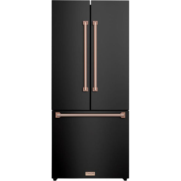  Thor Kitchen 30-inch, 17.7 cu. ft. Counter-Depth French 3-Door Refrigerator with Ice Maker RF3017FFD00-RSG IMAGE 1