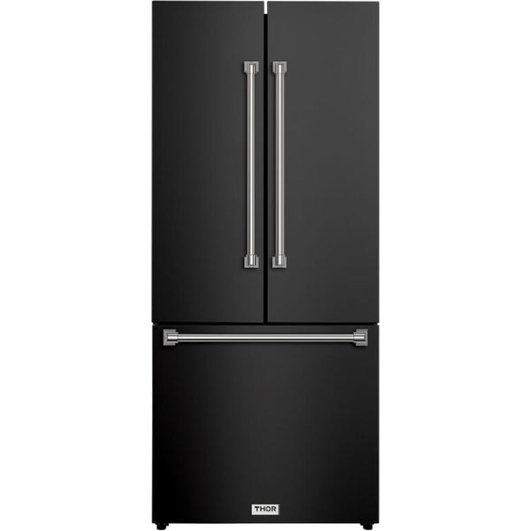  Thor Kitchen 30-inch, 17.7 cu. ft. Counter-Depth French 3-Door Refrigerator with Ice Maker RF3017FFD00-SS IMAGE 1