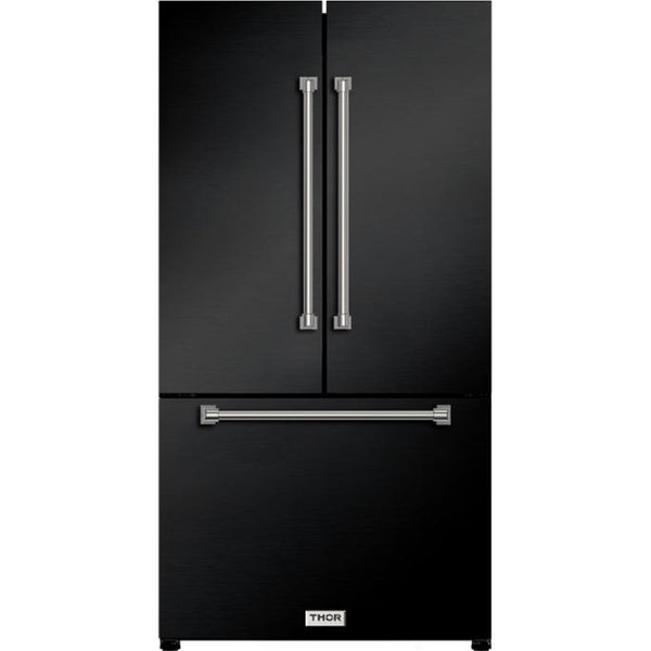  Thor Kitchen 36-inch, 20.3 cu. ft. Counter-Depth French 3-Door Refrigerator with Ice Maker RF3621CTD00-SS IMAGE 1
