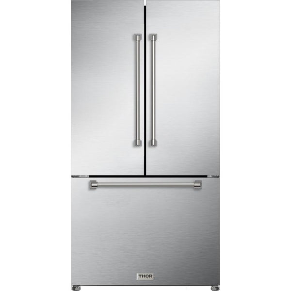  Thor Kitchen 36-inch, 20.3 cu. ft. Counter-Depth French 3-Door Refrigerator with Ice Maker RF3621CTD99 IMAGE 1